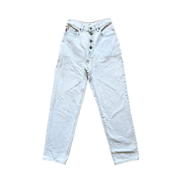 Vtg 90s No Excuses Mom Jeans High Waisted Straight Leg Preppy MInimalist Retro - Picture 1 of 12